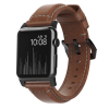 NOMAD Traditional Band - skórzany pasek do Apple Watch 46mm/49mm, skóra Horween (rustic brown, black hardware)