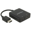 Delock Adapterkabel HDMI-A Stecker > HDMI + Audio Extractor 4K