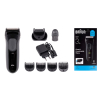 Braun 3000BT Bateria 5 7 mm Mokry & Suchy Czarny, Szary