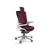 Fotel biurowy Wau 2 BL403 tkanina burgundy/biały