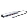 Manhattan 153966 stacja dokująca Przewodowa USB 3.2 Gen 2 (3.1 Gen 2) Type-C Srebrny
