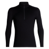 Bluza termoaktywna Icebreaker 260 Tech L/S Half Zip - black