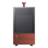 Obudowa Jonsbo T6, Mini-Tower, Mini-ITX, Tempered Glass, Holz - czarna