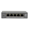 LevelOne PoE+Switch 3xGE PoE/1xHi-PoE 60W unmanaged Plastik