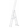 AWTOOLS Drabina aluminiowa 3x14 stopni 150kg adaptacja na schody