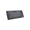 Logitech 920-010780 klawiatura Biuro RF Wireless + Bluetooth QWERTY Amerykański międzynarodowy Grafitowy, Szary