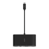 Hub Belkin USB-C Multimedia Adapter 4-in-1 Core Hub 1x4k HDMI/1xVGA/1xUSB-A/1xRJ45 Gigabit Black