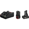 Bosch 1 x GBA 12V 2.0Ah + 1 x GBA 12V 4.0Ah + GAL 12V-40 Professional ładowarka akumulatorów Akumulator do domowego użytku Prąd przemienny