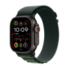 Apple Watch Ultra 2 GPS + Cellular 49mm tytanowa koperta z ciemnozielonym paskiem alpejskim - duża (MX4T3FD/A)