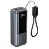 GEMBIRD POWERBANK O POJEMNOŚCI 10000MAH, WYŚWIETLACZ LCD, SZYBKIE ŁADOWANIE 20W, KOLOR SZARY
