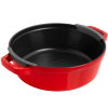 Zestaw 3 naczyń żeliwnych z pokrywką STAUB 40508-387-0 - czerwony 24 cm