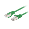 PATCHCORD KAT.6 FTP 0.5M ZIELONY FLUKE PASSED LANBERG 10-PACK