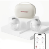 Momcozy M5 Smart Wearable Breast Pump – Laktator muszlowy | Sterowanie aplikacją, bezprzewodowy, podwójny, kolor szary