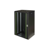 Digitus Szafa sieciowa wisząca Unique 19" 20U rack 600x450, drzwi szyba, czarny, niedzielona, złożona, 100kg