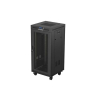 LANBERG SZAFA INSTALACYJNA RACK STOJĄCA 19" 24U 600X600 CZARNA DRZWI PERFOROWANE LCD (FLAT PACK) V2