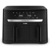 TEFAL Dual Easy Fry Essential Airfryer EY901N, 2700 W, 8.3 L, Juodas