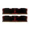 GOODRAM DDR4 16GB PC4-25600 (3200MHz) 16-20-20 DUAL CHANNEL KIT IRDM X BLACK 1024x8