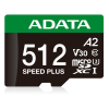 Karta pamięci MEMORY MICRO SDXC 512GB UHS-I ADATA UD512GUI3V30A2SP-RA1