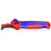 KNIPEX NÓŻ DO ŚCIĄGANIA IZOLACJI ZE STOPKĄ PROWADZĄCĄ I GRZECHOTKĄ