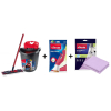 Mop płaski Vileda Ultramax Box z zestawem kuchennym | rękawiczki Universal 1 para+ściereczka Actifibre Pro kuchenna 1szt.