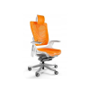 Fotel biurowy Wau 2 TPE-12 elastomer mango/biały