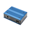 Przemysłowy mediakonwerter 1000Base-TX PoE 30W - 1000Base-FX SFP (bez modułu) DIN rozszerzony zakres temp