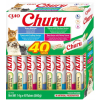 INABA CHURU Varietes Tuńczyk Owoce m- kot 40x14 g