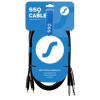 SSQ RCAJM5 - Kabel 5 metrowy 2xRCA- 2x JACK MONO 6,3mm