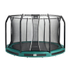 Trampolina Premium Ground Combo 396cm Zielona