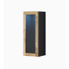 Witryna VIGO '90' szkło 90/35/32 czarny/dąb wotan