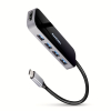 Axagon HMC-6H4A stacja dokująca Przewodowa USB 3.2 Gen 1 (3.1 Gen 1) Type-C Czarny, Szary