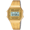 CASIO A168WG-9WDF Vintage Unisex-Digitaluhr mit Edelstahlband, gold
