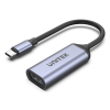 UNITEK V1416B adapter kablowy 0,15 m USB Type-C HDMI Szary