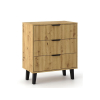 KOMODA SCANDI 3S SLIM DĄB ARTISAN