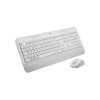 Logitech Signature MK650 Combo For Business klawiatura Dołączona myszka Biuro Bluetooth QWERTZ Niemiecki Biały