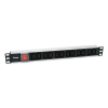 Equip 19" Steckdosenleiste 12xIEC 60320 C13+Switch sw.  Alu.