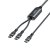 UNITEK KABEL USB-C 2W1 PD 100W SILIKON 1,8M