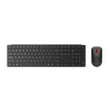 Lenovo 4X31S04848 klawiatura Dołączona myszka Biuro RF Wireless + Bluetooth Belgijski Czarny