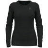 Koszulka damska Odlo BL TOP crew neck l/s MERINO 200 roz. S Czarna