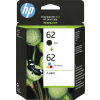 Tusz HP zestaw HP 62, HP62=N9J71AE, zawiera czarny i kolor, C2P204A+C2P206AE