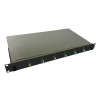 helos Fiber Optic 19" Splice Box 6 x LC/APC Duplex OS2, wykończone splicowaniem, czarne