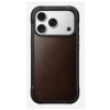 NOMAD Rugged Leather Case - skórzane etui do iPhone 17 Pro kompatybilne z MagSafe, skóra Horween (rustic brown) [go]