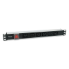 Equip 333319 rozdzielacz zasilania PDU 6 x gniazdo sieciowe 1U Czarny