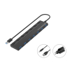 CONCEPTRONIC 7-Port Hub USB-A3.0->7xA3.2Gen1/DC   m.Netz. sw