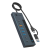 Hub  9-in-1 Hub IcyBox USB 3.2 mit Type-C/Type-A Anschluss
