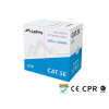 KABEL LAN UTP KAT.5E 305M DRUT CU SZARY CPR FLUKE PASSED LANBERG