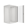 Szafa jednosekcyjna Lanberg WF01-6622-10S (22U; 1080mm / 600mm / 600 mm; wisząca; Szklane; 19''; kolor szary)