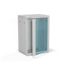 ALANTEC Szafa wisząca 19" 18U 600x450, drzwi szklane, kolor szary, do samodzielnego montażu - Flat Pack (SW-18U-600-450-01-SF)