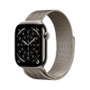 Apple Watch Series 11 Cellular 46 mm koperta z naturalnego tytanu z paskiem z naturalnej siateczki - M/L