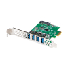 LANBERG KARTA PCI-E X1 -> 4X USB-A 3.1 GEN1 ŚLEDŹ LOW PROFILE PCE-US3-004